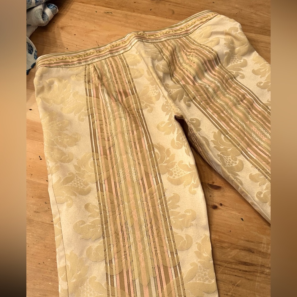 Women’s dress pants with floral & striped pattern, size 10, Patricia Kyle/LA - Picture 4 of 13
